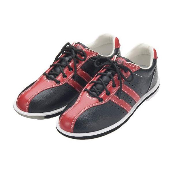 ABS ボウリング シューズ S-380 ブラック・レッド アメリカン サービス