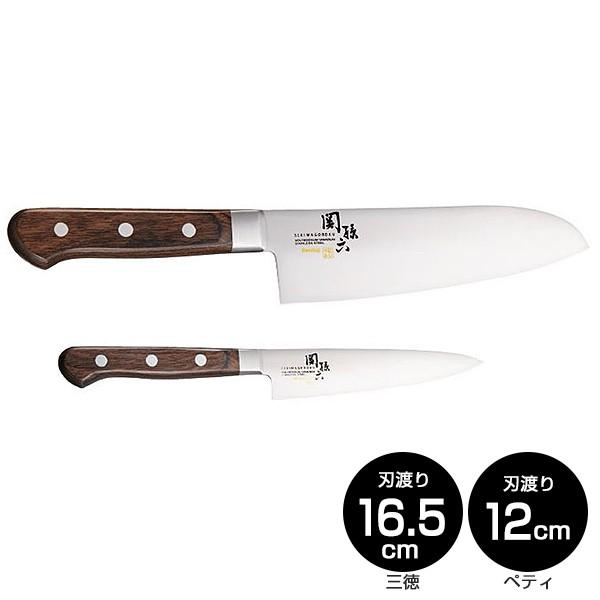 関孫六 貝印 KAI べにふじ 三徳包丁 ペティナイフ 2本セット 561AB2863