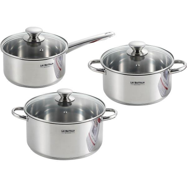 ラ・ベットラ ステンレス鍋3点セット 鍋 セット キッチンツール
