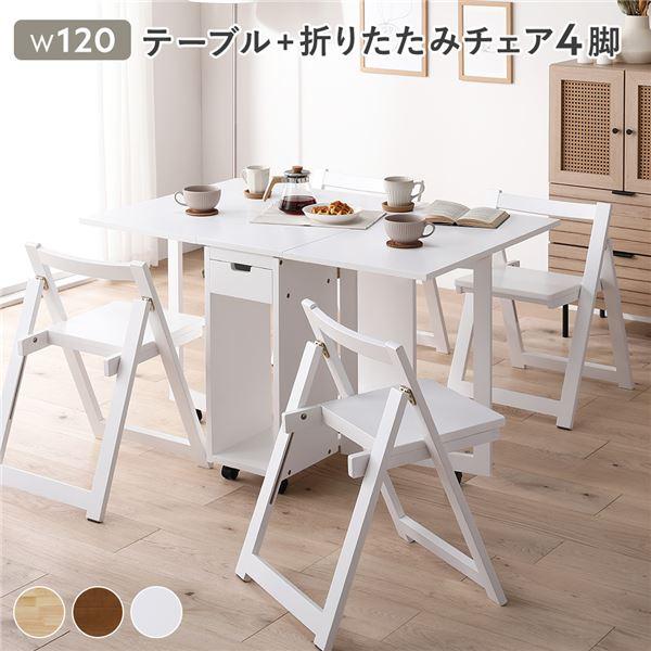 RASIK（ラシク） ダイニングセット 5点セット 〔 折りたたみ テーブル