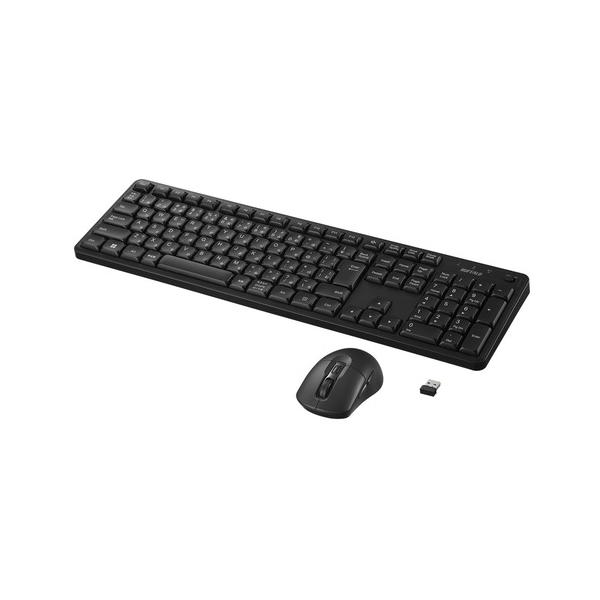 BUFFALO BSKBW340SBK 無線2.4GHz静音フルキーボードマウスセット