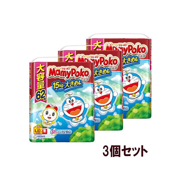 ユニ・チャーム マミーポコパンツ ドラえもん L 62枚【3個セット