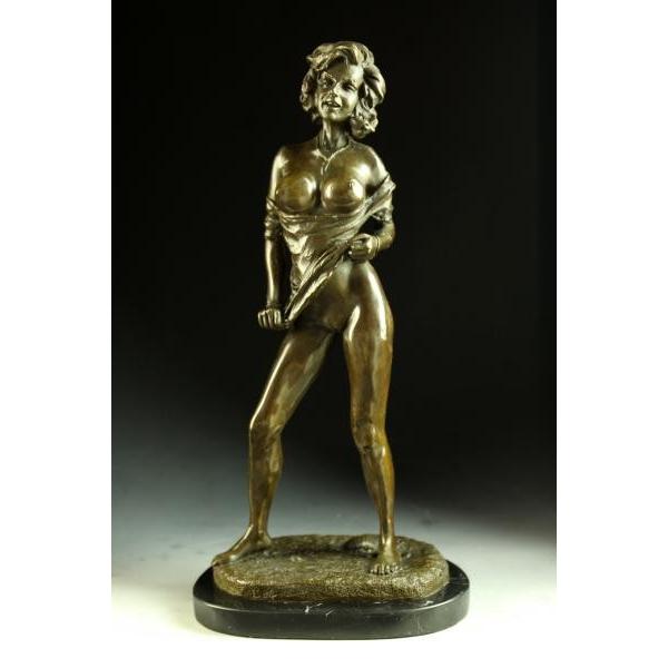 送料無料超人気ブロンズ像セクシーな裸女名作 インテリア家具 置物