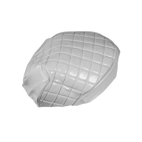 ホンダ（HONDA） ライブディオ/ZX AF34 AF35 シートカバー エナメル 白