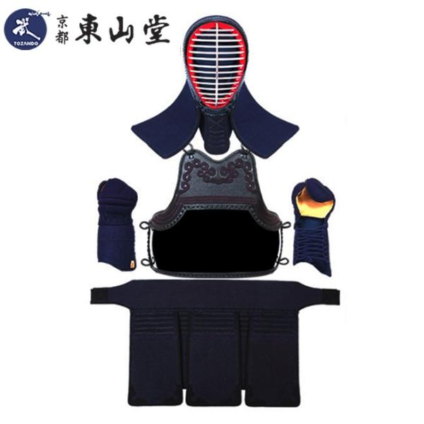 東山堂 ミツボシ製『天』エリート6mm十字刺織刺剣道防具セット /496