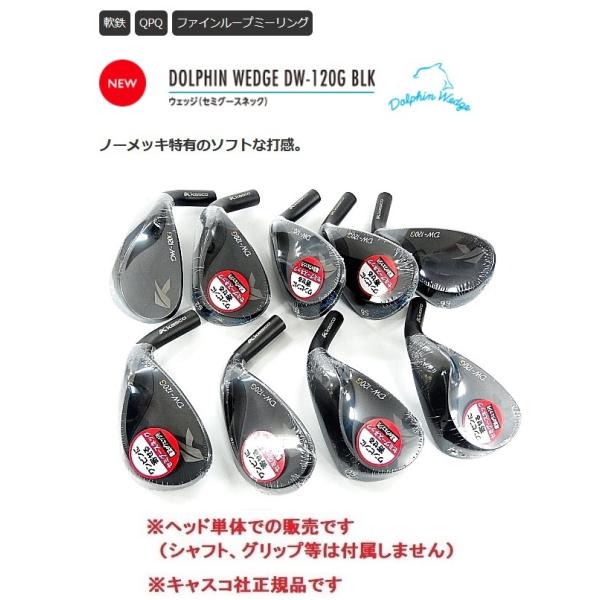 kasco（キャスコ） 「ヘッド単体」 DOLPHIN WEDGE DW-120G BLK（セミ