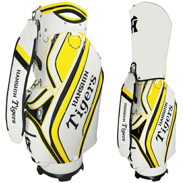 阪神タイガース キャディバッグ 9.5型 5分割 47インチ対応 9ポケット