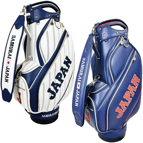 侍ジャパン キャディバッグ 9.5型 合成皮革 47インチ対応 ホワイト