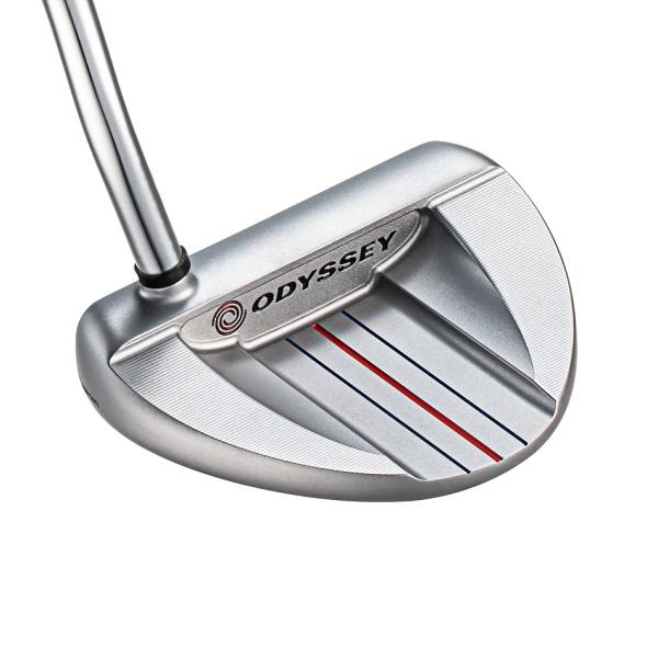 ODYSSEY ホワイト ホットOG V-LINE パター STROKE LABシャフト装着