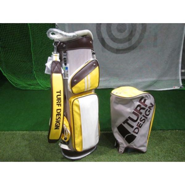 GK鈴鹿☆新品 558 TURF DESIGN キャディバッグ TDCB-2277 GY☆LEM