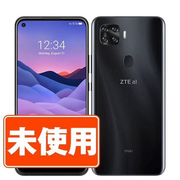 新品 未使用 ZTG01 ZTE a1 ブラック SIMフリー au スマホ 本体 あす