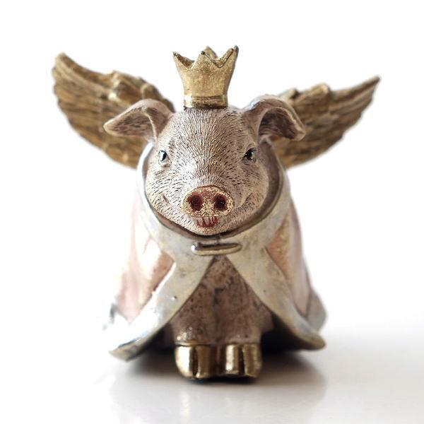 ぶた 置物 置き物 オブジェ 雑貨 ブタ 豚 かわいい 天使 おしゃれ