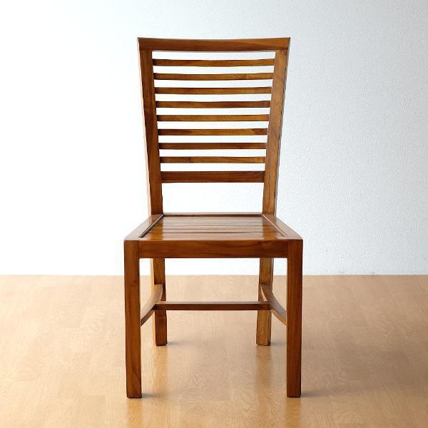 ダイニングチェア おしゃれ 木製 チーク 無垢 天然木 デスクチェア