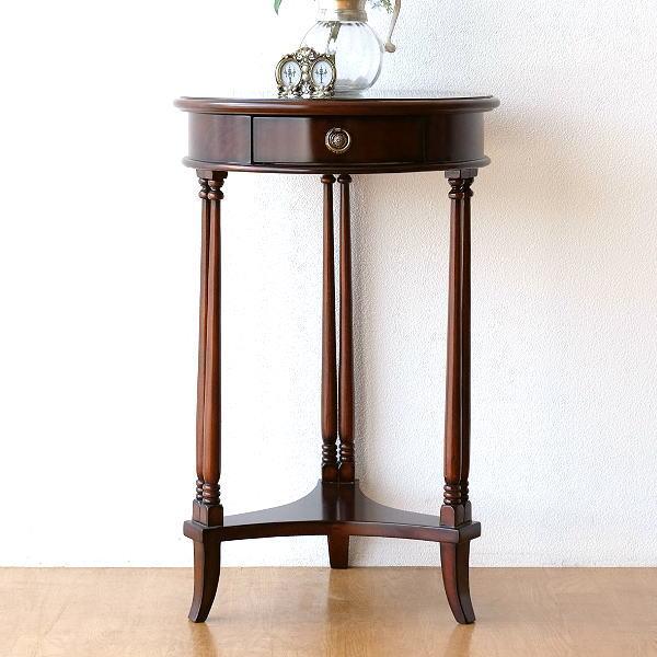 マホガニー無垢材 コンソール 天然木 木製 コンソールテーブル 花台