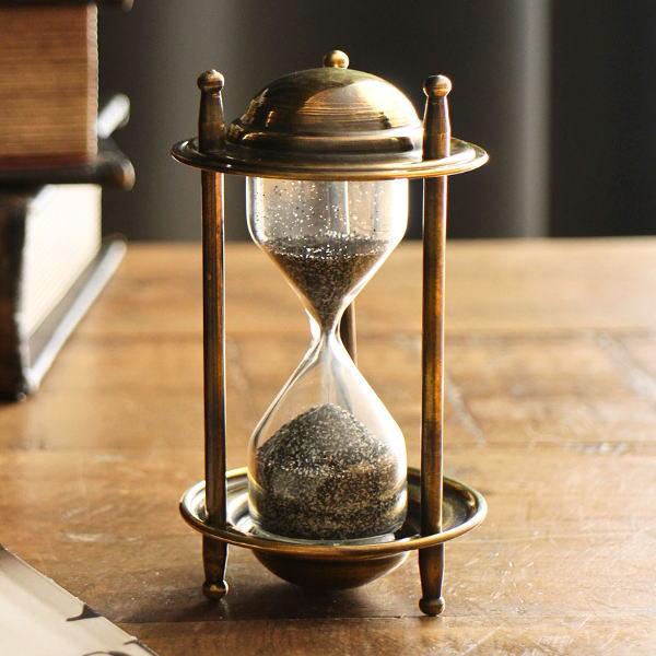 砂時計 真鍮 アンティーク おしゃれ 置物 オブジェ ヴィンテージ