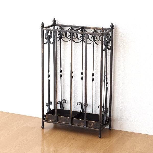 傘立て 傘たて 傘立 スリム おしゃれ アンティーク アイアン 薄型