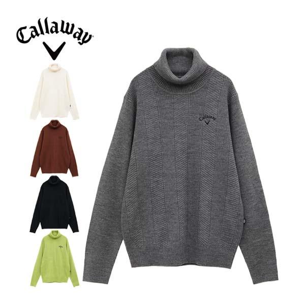 Callaway（キャロウェイ） 畦編み タートルネック ニット セーター