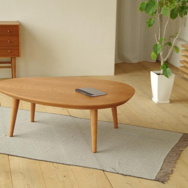 こたつ Denbyデンビー 110cm たまご型 おしゃれな暖卓 ブラック