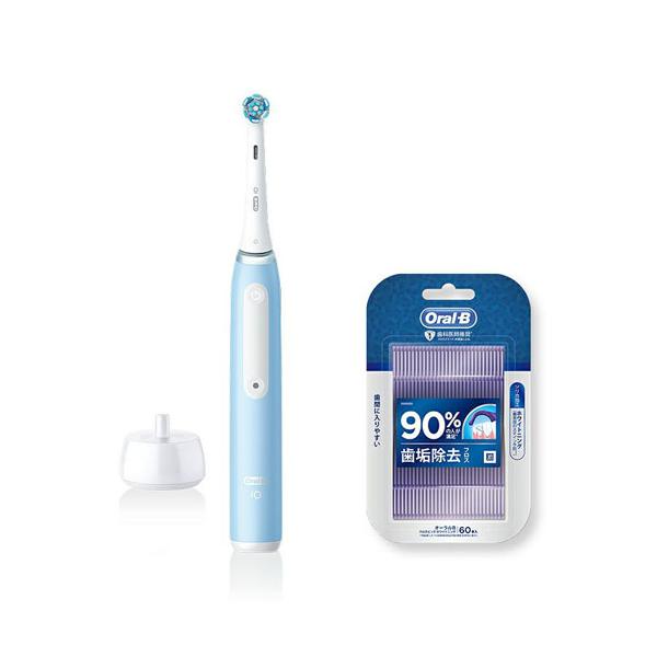 ブラウン 電動歯ブラシ オーラルB iO3アイスブルー フロスセット