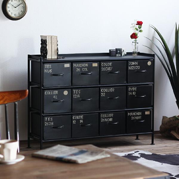 チェスト リビング 収納 インダストリアル キャビネット 引き出し 家具