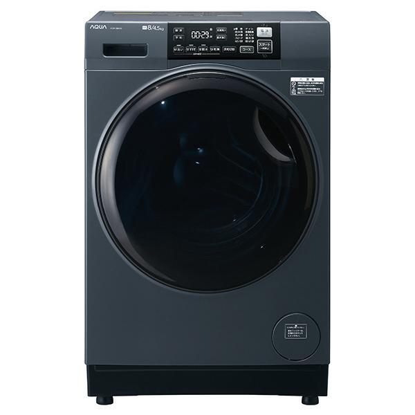 まっ直ぐドラム AQUA アクア (左開き) ドラム式洗濯乾燥機 AQW-D8A-L(K