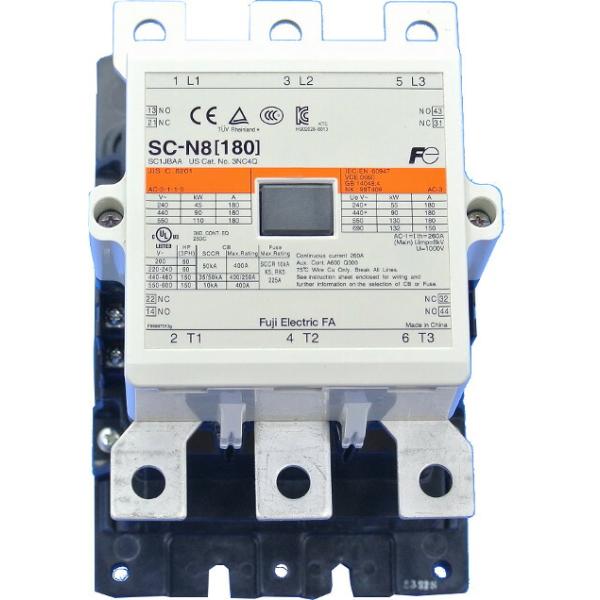 富士電機 SC-N8 標準形 電磁接触器 主回路200V ケースカバーなし 補助