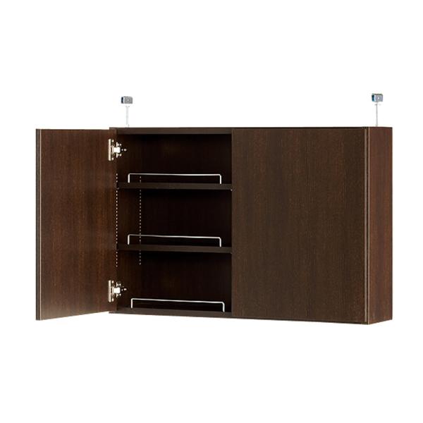 dinos（ディノス） 1cmピッチ薄型壁面書棚 奥行20.5cm 幅82cm 上置き高