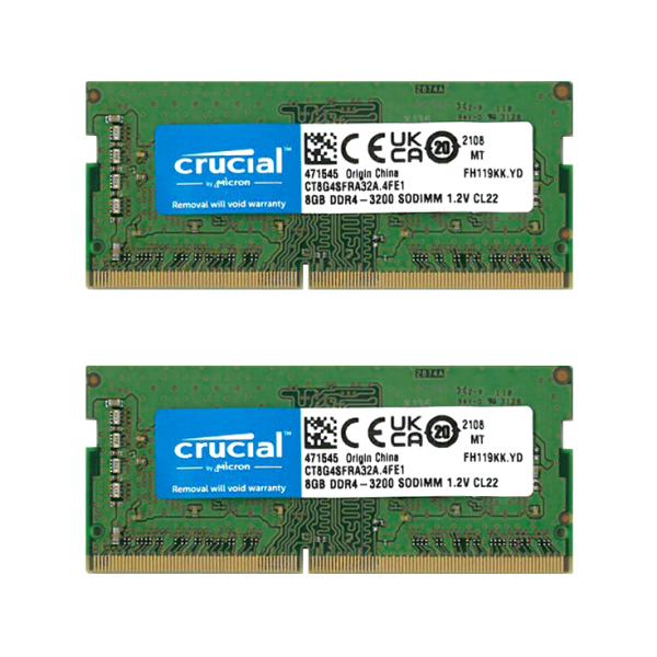 crucial（クルーシャル） 2枚組 8GB ×2 （ 16GB ）Crucial Micron製