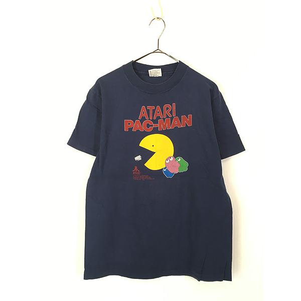 古着 80s USA製 ATARI PAC-MAN パックマン アーケード レトロ ゲーム T