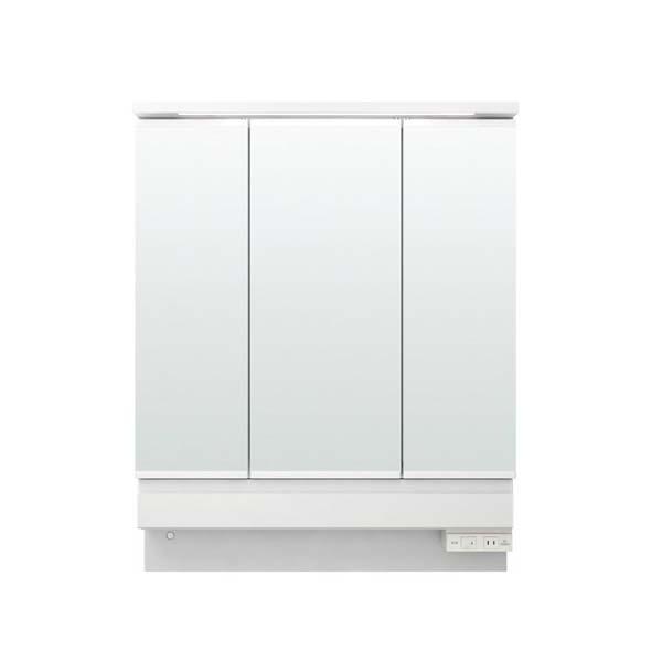 ピアラ ミラーキャビネット 間口W750mm MAR3-753KXJU 3面鏡 スリムLED