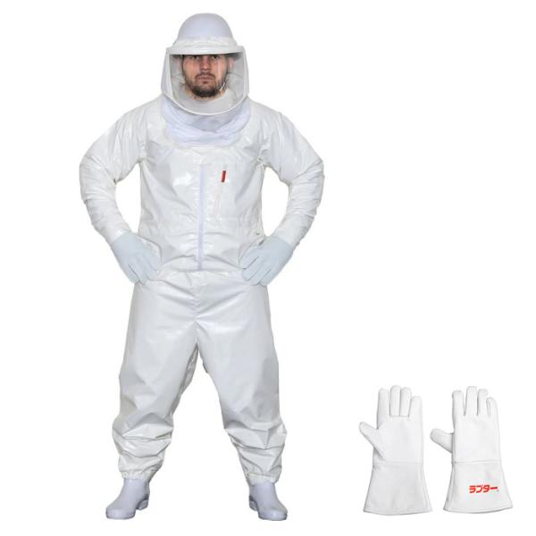 正規販売店 蜂防護服 ラプターPRO GALE V-2200 蜂防護手袋 V-5 セット