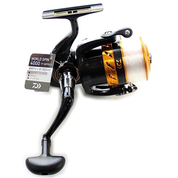 スピニングリール 4000 ライン付き グローブライド ダイワ 17 ワールド
