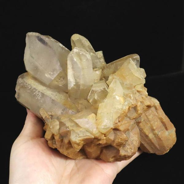 山梨県黒平水晶峠産 水晶クラスター 1756g 【榎本通商11106】 : 榎本