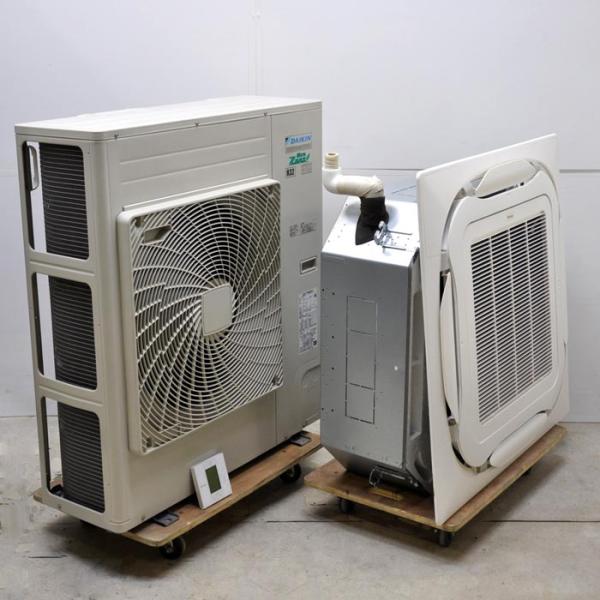 送料無料】天井カセット形エアコン 4馬力 室内機FHCP112FC 室外機