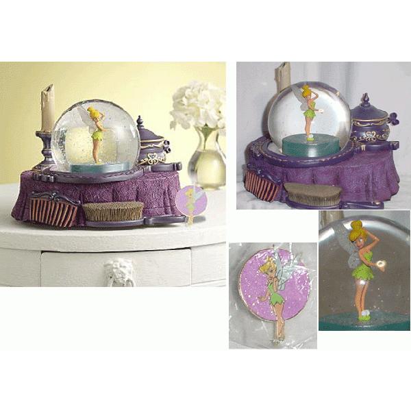 US ディズニー限定」 “ティンカーベル” オルゴール スノードーム