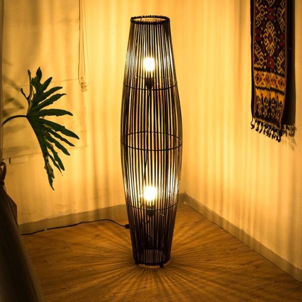 フロアライト 照明 スタンド 竹製 バンブー 高さ約120cm アジアン バリ