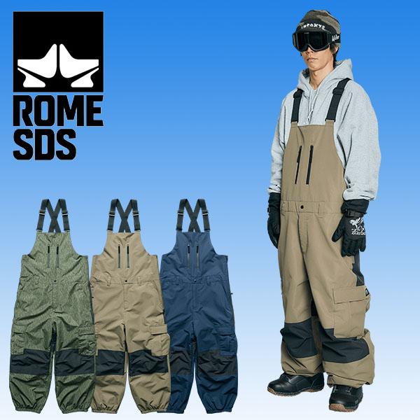 ROME SDS スノーボードウェア ローム メンズ BAGGY CARGO BIB PANTS
