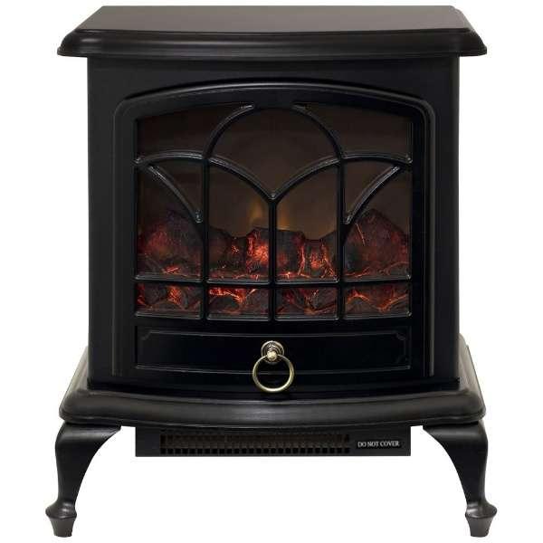 山善（YAMAZEN） ヤマゼン YDH-M10-B 暖炉型ヒーター ブラック 新品