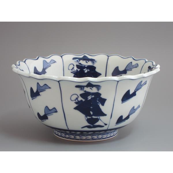 A1310-6/有田焼/源右衛門窯/万暦風龍絵小鉢5客/飾鉢/盛鉢/懐石道具