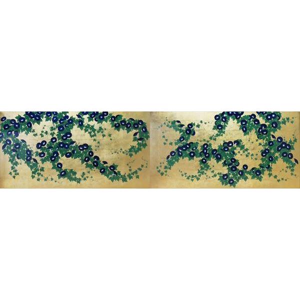 漆絵 鈴木其一の名作_朝顔 NH57 : 絵画制作専門ユーラシアアート