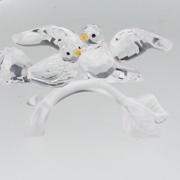 スワロフスキー SWAROVSKI TURTLE DOVES キジバト 657378 クリスタル