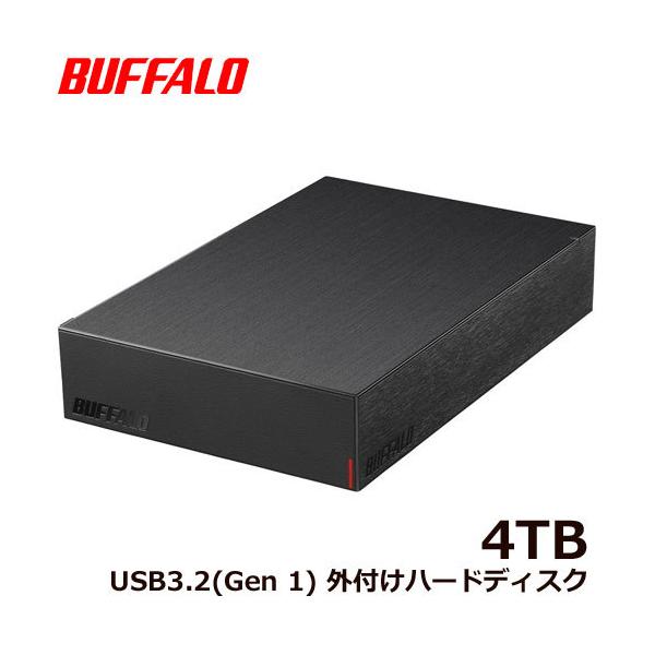 BUFFALO（バッファロー） 外付HDD HD-LE4U3-BB [USB3.2(Gen.1)対応外