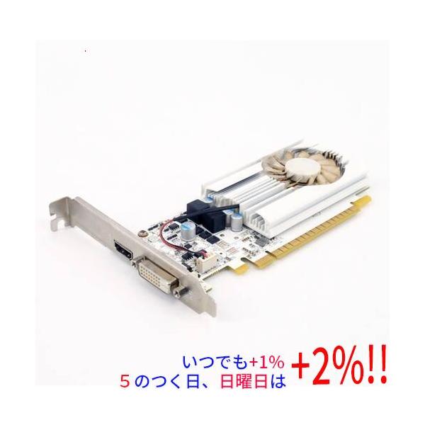玄人志向 【中古】玄人志向グラボ GF-GT1030-E2GB/LP/D5 PCIExp 2GB