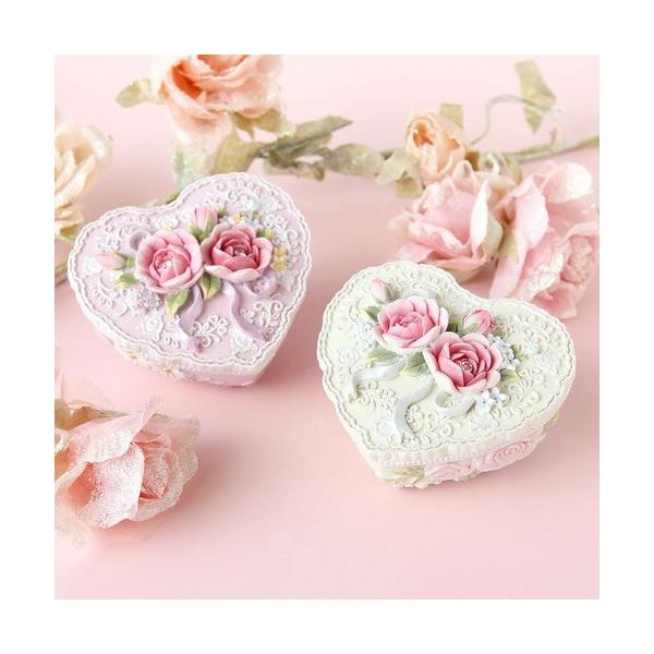 ハート形ジュエリーボックス (ピンク) かわいい、リフォーム