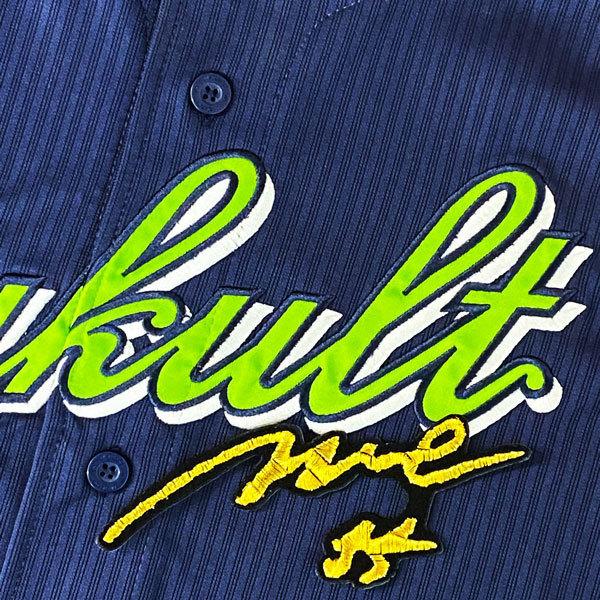 ☆送料無料☆東京 ヤクルト スワローズ 村上宗隆 サイン 黒布 刺繍