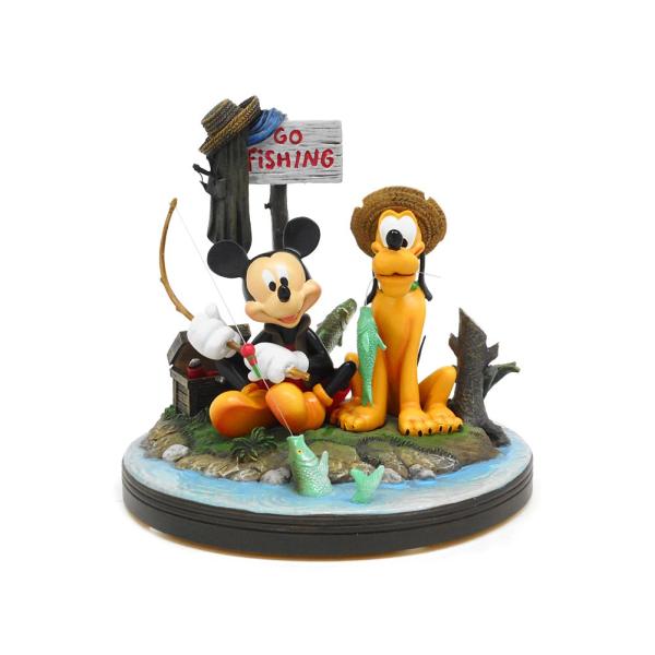 ミッキー&プルート フィッシング 魚釣り Gone Fishing フィギュアリン