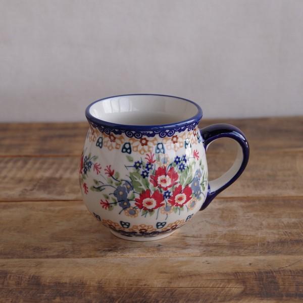 ポーランド食器 ポーリッシュポタリー マグカップ 花柄 ブーケ