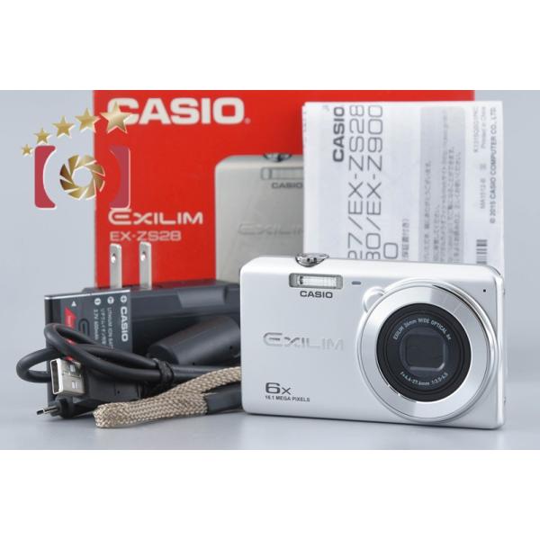 CASIO（カシオ） 【中古】CASIO EXILIM EX-ZS28 シルバー コンパクト