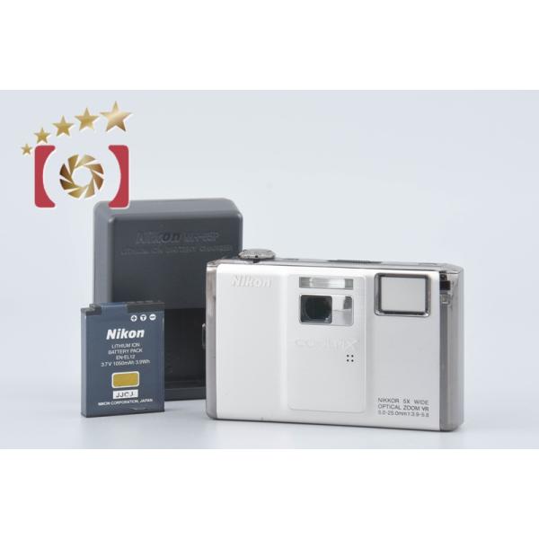 COOLPIX 【中古】Nikon ニコン S1000pj シルバー コンパクトデジタル