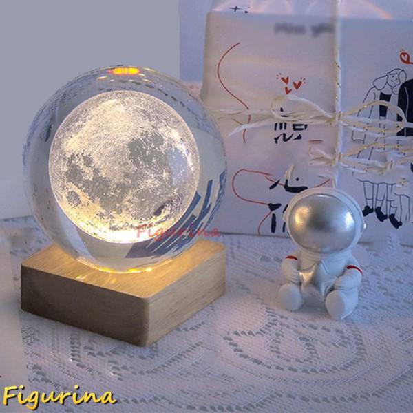ガラス 置物 3D宇宙 インテリア クリスタル 3Dレーザー 地球儀 雑貨